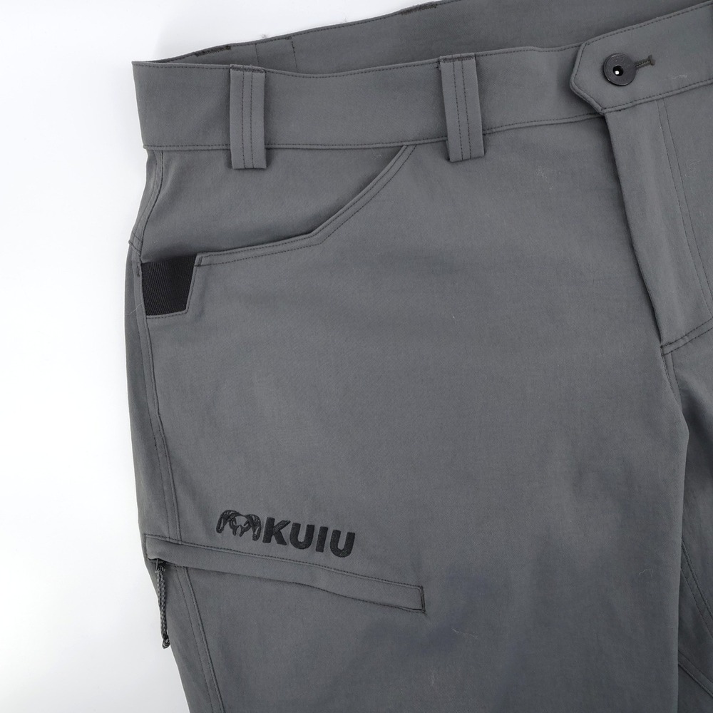 KUIU Switchback Hunting Hiking Stretch Pants Stone Gray Mens 36x30